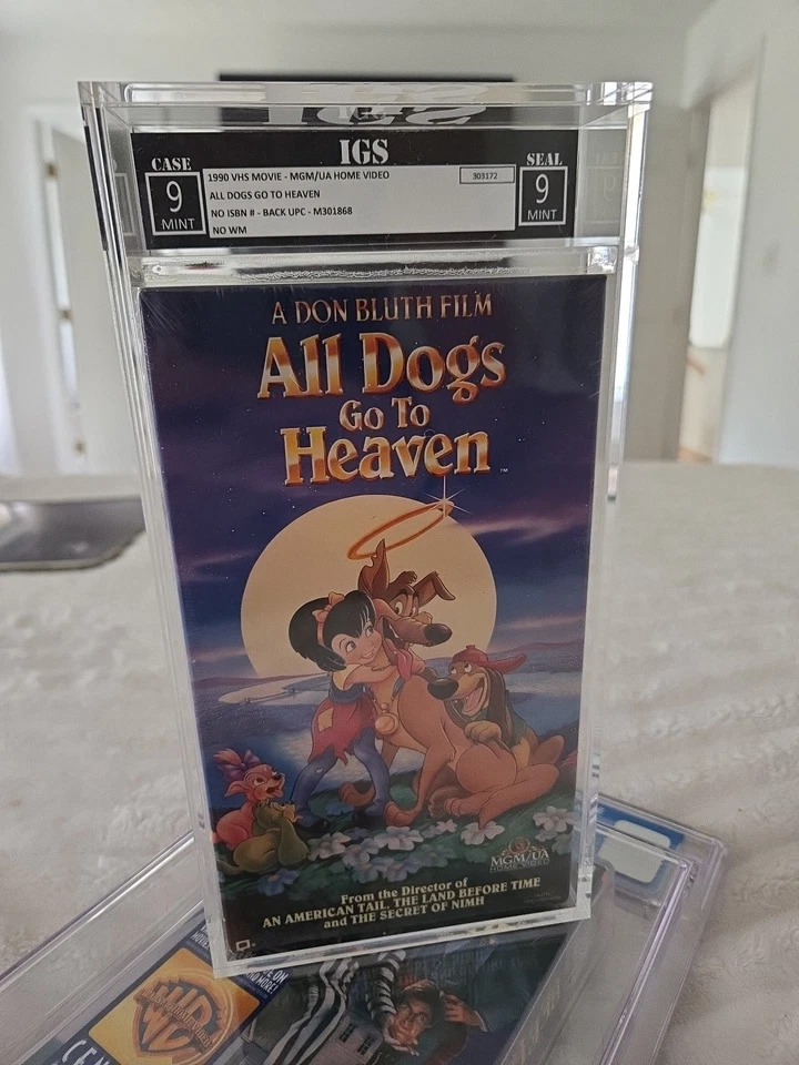 All Dogs Go To Heaven VHS SEALED GRADED IGS 9 MINT - Image 1 of 4