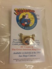 Vintage Supermen of America Prototype Sample Ring 1995 SDCC Unreleased Premium