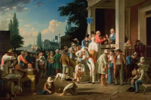 Impresión artística de The County Election por George Caleb Bingham Giclee + envío gratuito - Imagen 1 de 4