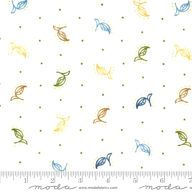 MODA FLANNELS#6843 15F "FALL FANTASY" "BIRCH" BTY - Image 1 of 1