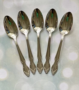 NIEBLA PLATEADA 1955 por Wm. Rogers & Rogers Bro. "Juego de 5 cucharas soperas de 7,5""" - Imagen 1 de 6