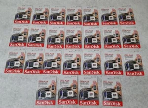 Lot/25 SanDisk Ultra Plus 32GB microSDHC UHS-I Card w/Adapter SDSQUB3-032G-APCIA - Picture 1 of 4