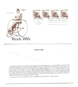 2126 6c Tricycle 1880s Transportation series, Artmaster FDC - Picture 1 of 1