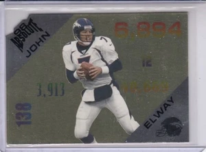 JOHN ELWAY 1998 Playoff Absolute Statistically Speaking Die Cut #7 Broncos - Picture 1 of 2