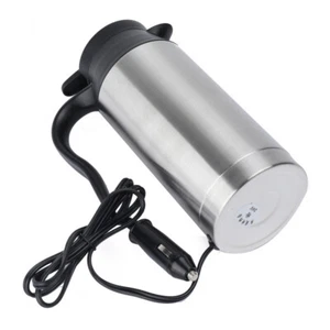 Edelstahl Reisewasserkocher 12V Auto Zigarettenanzünder 600ml Wasserkocher - Bild 1 von 12