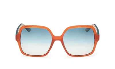 Óculos de sol Guess GU7921-H 44X armação quadrada de plástico laranja/verde 57-17-140 - Imagem 1 de 3