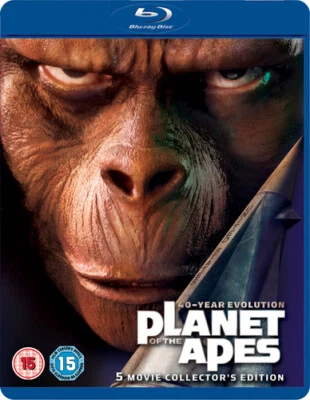 Planet of the Apes Collection Blu-ray (2008) Charlton Heston, Post (DIR) cert - Image 1 of 2