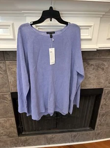 Nuevo con etiquetas Camiseta Eileen Fisher Hydra Orgánica Lino/Algodón Cuello Redondo Talla XL PRECIO DE VENTA SUGERIDO POR EL FABRICANTE 198 USD - Imagen 1 de 16
