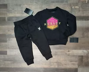 New! Toddler Boy's Hurley Fleece Logo Sweatshirt and Pants Outfit 2T 3T 4T - Picture 1 of 3