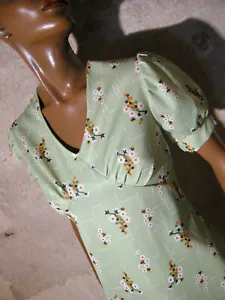 Chic Vintage True 1970 Vtg Dress 70S Kleid 70Er Vestido Abito Retro (36/38) - Picture 1 of 6