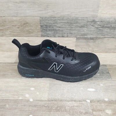 New Balance Logic Womens Work Shoes Sz 10.5 D Composite Toe Black Aqua Sneakers - Image 1 of 4
