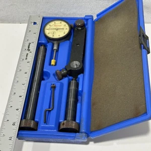 Starrett Dial Indicator Set 25-441, .001” Graduations 0-1” Range Jeweled Case - Picture 1 of 2
