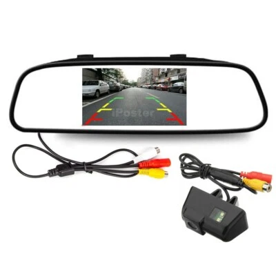 4.3" Screen Mirror Rear Monitor Reversing Backup Camera For Ford Transit Connect - Image 1 of 4