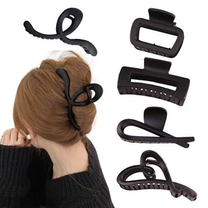 Large Hair Claw Clips Set for Women Thin Thick Curly Hair Multi-Styles Matte ... - Picture 1 of 7