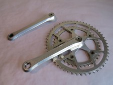 Very Fine Campagnolo Triomphe 52/40 Tooh 170mm Alloy Crankset w/ Dustcaps