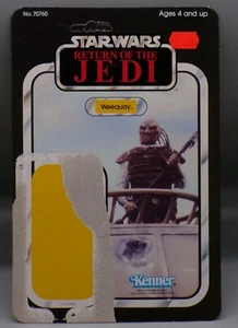 Kenner STAR WARS Return of the Jedi WEEQUAY card back ROTJ 65B backer JABBA !!! - Picture 1 of 2