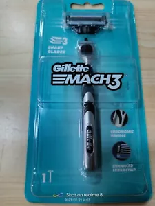 Nuevo cartucho Flexball Gillette Mach 3 1 para afeitado súper suave, f/s - Imagen 1 de 2