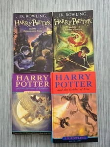 4 Harry Potter J.K. Rowling Books Set Hardback & Paperbacks Young Readers VGC S3 - Imagen 1 de 13