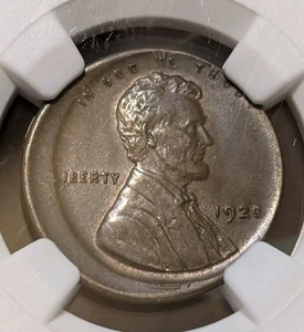 1920 - Lincoln Wheat Cent Penny - Mint Error - Struck 10% Off-Center - NGC MS 62 - Picture 1 of 12