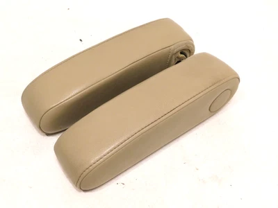 PAR (2) REPOSABRAZOS ASIENTO DELANTERO ARMADA PLATINO 2008-2012 REPOSABRAZOS CUERO TOSTADO Foto 1 de 4