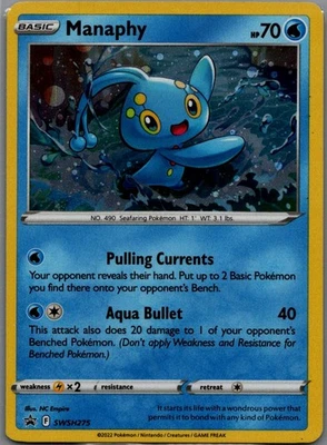 Manaphy Promo SWSH: Sword & Shield Promo Cards SWSH275 NM - Image 1 of 2