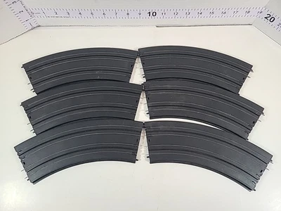 6 Vintage Marx Slot Car Curve Track Sections Matterhorn 12 3/4" Radius 45 - Image 1 of 4
