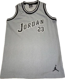 Air Jordan Youth Size XL (13-15 Years) Nike Dri-fit Gray Jordan Jersey - Picture 1 of 6