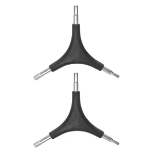 2pcs Y-Shaped 3 Way Wrench 4mm 5mm 6mm Y-Type Inner Hexagon Bike Wrench Black - Picture 1 of 8