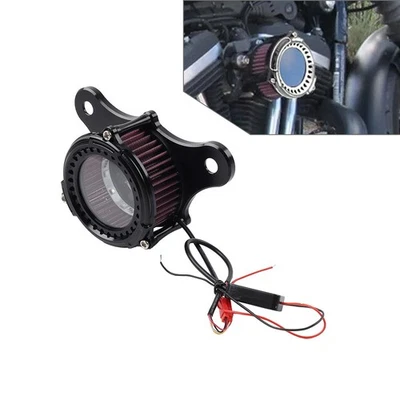 Air Filter Cleaner Intake Filter W/ Light For Harley Touring Street Glide 08-16 - Image 1 of 4