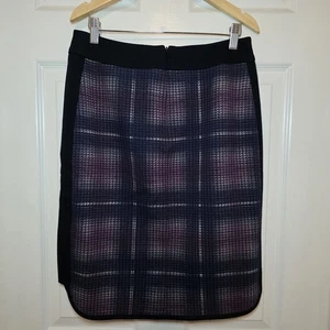 Falda Karen Millen Lápiz Cuadros Borde Negro Forrada Talla 6 Cuadros - Imagen 1 de 9