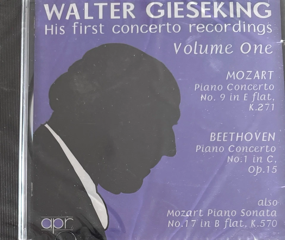 WALTER GIESEKING - His First Concerto Recordings CD BRAND NEW! APR - Image 1 of 2