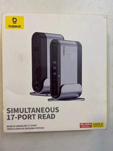 Baseus Simultanous 17-1 Stacja dokująca Potrójny wyświetlacz usb 3.0 nowa - Zdjęcie 1 z 3