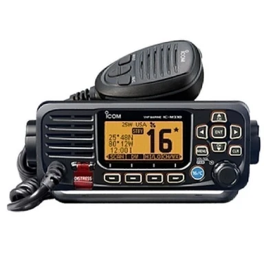 Icom M330G Compact Marine VHF Radio With GPS - Black (M330G) - Image 1 of 4