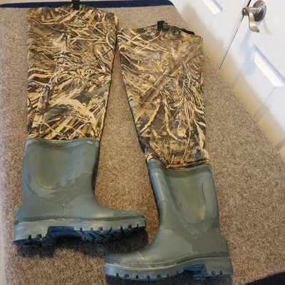Rustic Ridge  Realtree Max-5 Camo Hunting Wader Lug Boot Sz 9 Wading Camouflage - Image 1 of 4