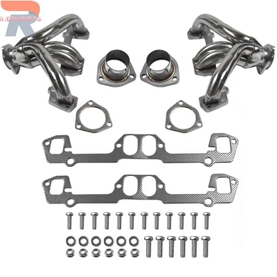 Cabezal de escape Shorty para 66-96 Dodge Chrysler Plymouth bloque pequeño 273-360 5,2 L Foto 1 de 4