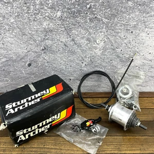 Sturmey Archer Alloy Rear Hub NOS 3 Speed 36h 36 Hole Shifter Cable SR-SA - Picture 1 of 19