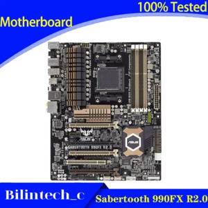 FOR ASUS Sabertooth 990FX R2.0 Motherboard Supports FX8350 64GB DDR3 990FX AMD - Picture 1 of 2