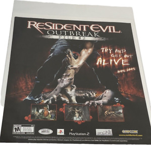Resident Evil Outbreak File #2 2005 Magazine Print Ad Poster Official Art