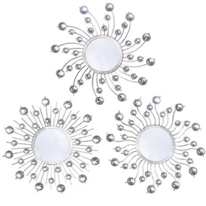 Mirror Wall Decor Silver Mirrors Metal Wall Mirrors Home Decorative Hanging W... - Picture 1 of 6