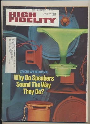High Fidelity Music Magazine Vol 24 #06 Jun 1974 Willie Nelson Rita Jean Bodine - Image 1 of 3