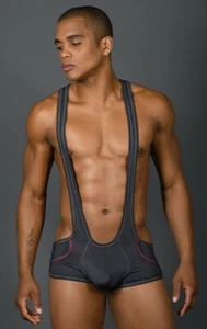 Andrew Christian Denim Pocket Singlet w/Almost Naked Technlogy (Ships Same Day!) - Picture 1 of 4