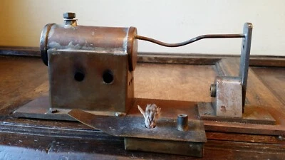 ANTIQUE / VINTAGE STATIONARY STEAM ENGINE BOILER & BURNER - SCRATCH BUILT HEAVY - Image 1 of 4