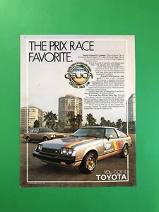 Toyota Celica Pace Car 1978 1979 vintage anuncio impreso original anuncio 1 página - Imagen 1 de 1