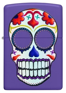 ZIPPO WINDPROOF LIGHTER (99859) DAY OF THE DEAD SUGAR SKULL DESIGN | BRAND NEW - Bild 1 von 2