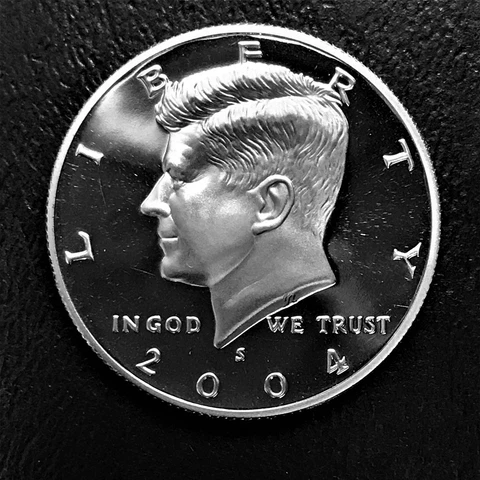 100% to Charity 2004 S 90% Silver Proof Kennedy Half Dollar from Proof Set (sa) Cover