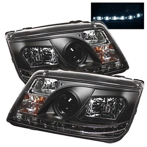 Spyder Auto 5012234 DRL LED Projector Headlights Fits 99-05 Jetta - Picture 1 of 3