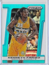 2013-14 Panini Prizm Basketball Kenneth Faried Die-Cut Blue Prizm Nuggets /199