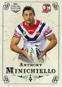 2018 SYDNEY ROOSTERS NRL Premiers Card ANTHONY MINICHIELLO Glory - Picture 1 of 1