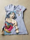 DC Wonder Woman Girls will save the day gray top sz. M