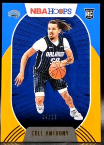 COLE ANTHONY 20-21 NBA HOOPS ORANGE PARALLEL ROOKIE RC 4/25 GRIZZLIES - Picture 1 of 2